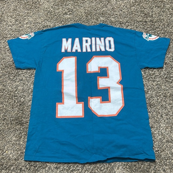 Dan Marino Miami Dolphins Mitchell & Ness throwback t shirt - Picture 2 of 2